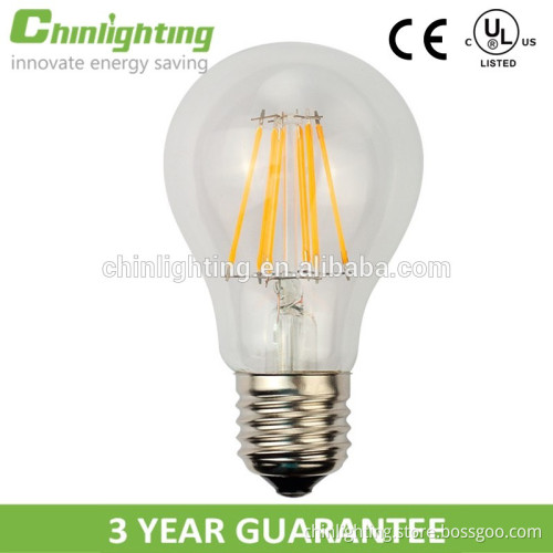 E27 LED filament bulb A60 4w 5w 6w 7W 2200K 2700K 230V AC